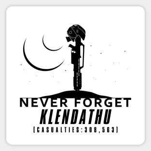 Never Forget Klendathu - black Magnet